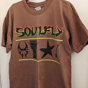 Vintage Soulfly Men's T-shirt Size Large